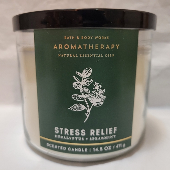 Bath & Body Works Other - Bath & Body Works Aromatherapy STRESS RELIEF Eucalyptus Spearmint Candle 14.5 oz